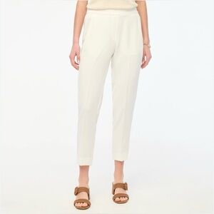 J. Crew Women’s Jamie Pant With Elastic Waist J6594 Size 16 In Ivory NWT